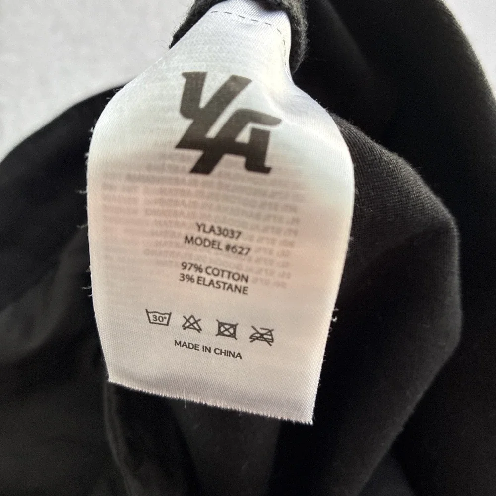 YoungLA Jeans Mens XL Black Streetwear Baggy Cargo All Over Embroidered Pants